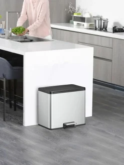 Abfalleimer Essential mit Pedal-Funktion, 20 L + 9 L