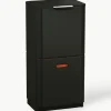Abfalleimer Totem mit separater Recycling-Einheit, 2 x 30 L