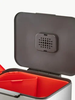 Abfalleimer Totem mit separater Recycling-Einheit, 2 x 30 L