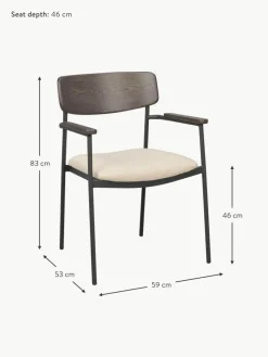 Armlehnstühle Maymont aus Eichenholz, 2 Stück