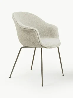 Armlehnstuhl Bat aus Bouclé