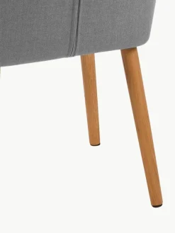 Armlehnstuhl Nora mit Holzbeinen