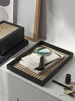 Aufbewahrungsbox Carina mit Wiener Geflecht