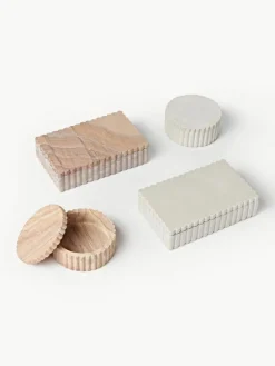 Aufbewahrungsbox Rita mit geriffeltem Rand