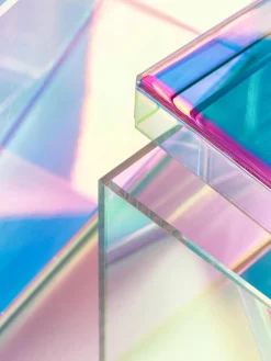 Aufbewahrungsboxen Lacy aus Acrylglas, 2er-Set