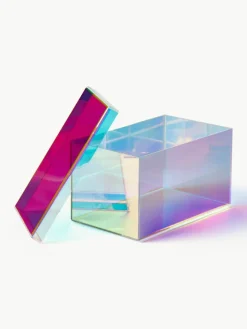 Aufbewahrungsboxen Lacy aus Acrylglas, 2er-Set