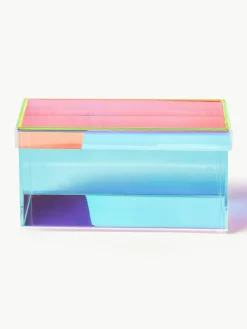 Aufbewahrungsboxen Lacy aus Acrylglas, 2er-Set