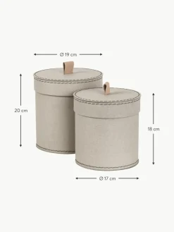 Aufbewahrungsboxen Leonore, 2er-Set