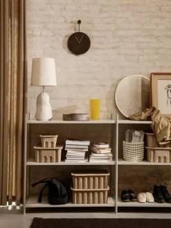 Aufbewahrungsboxen Pulp aus Papierzellstoff, T 18 cm, 2 Stück