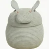 Aufbewahrungskorb Henry the Hippo mit Deckel, handgefertigt