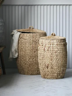 Aufbewahrungskörbe Laun mit Deckel, 2er-Set