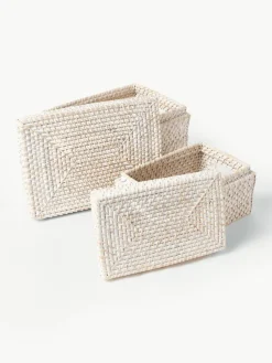 Aufbewahrungskörbe Lurdes mit Deckel, 2er-Set