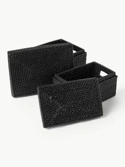 Aufbewahrungskörbe Lurdes mit Deckel, 2er-Set