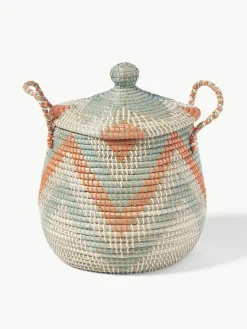 Aufbewahrungskörbe Mija mit Deckel, 2er-Set