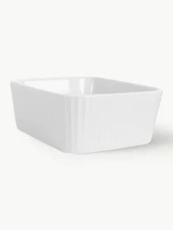 Auflaufformen Flora mit geriffelter Oberfläche, 2 Stück