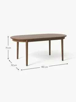 Ausziehbarer Esstisch Calary, 180 - 230 x 92 cm