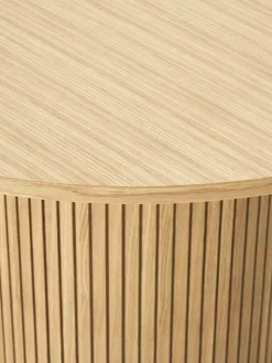 Ausziehbarer Esstisch Filo mit Rillenstruktur, 120 - 160 x 75 cm