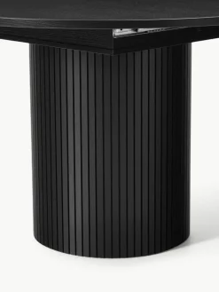 Ausziehbarer Esstisch Filo mit Rillenstruktur, 120 - 160 x 75 cm