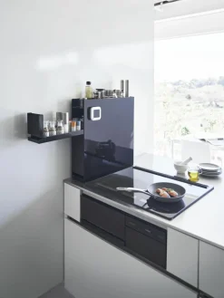 Ausziehbares Küchen-Aufbewahrungsregal Tower aus Metall