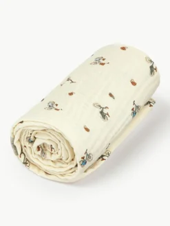 Babydecke Bicycles aus Bio-Baumwolle