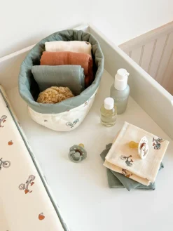 Baby-Mulltücher Bicycles aus Bio-Baumwolle, 4er-Set