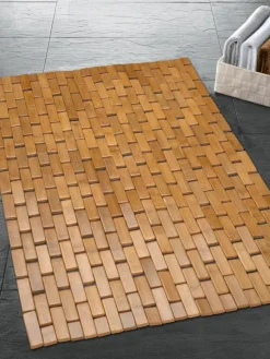 Badematte Palito aus Bambus, rutschfest