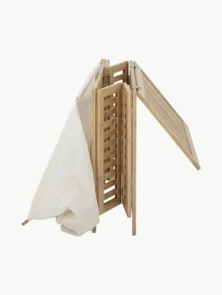 Bambus-Wäschekorb Aden mit Stoff-Einlage