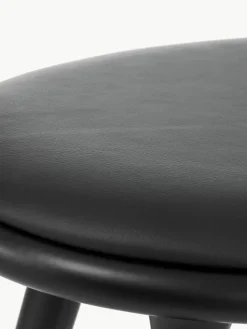 Barhocker High Stool aus Buchenholz und Leder