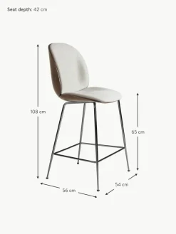 Barstuhl Beetle mit Sitzschale