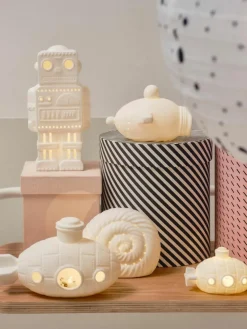 Batteriebetriebene LED-Kinderlampen Ships, 2er-Set