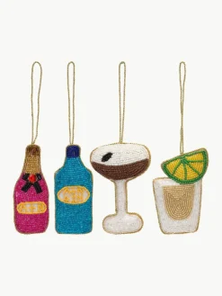 Baumanhänger Cocktail, 4er-Set