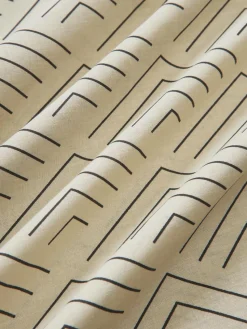 Baumwoll-Bettdeckenbezug Milano mit grafischem Muster