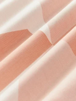 Baumwoll-Betttuch Elinor mit geometrischem Muster