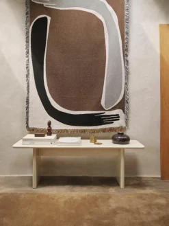 Baumwolldecke Pose mit Fransen