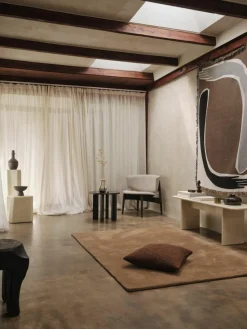 Baumwolldecke Pose mit Fransen