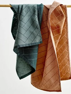 Baumwoll-Geschirrtücher Tiles, 2 Stück