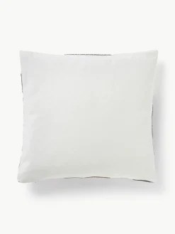 Baumwoll-Kissenhülle Nomi mit abstrakter Verzierung