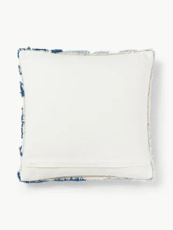 Baumwoll-Kissenhülle Sela mit getuftetem Pflanzen-Motiv