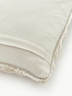 Baumwoll-Kissenhülle Sela mit getuftetem Pflanzen-Motiv