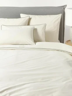 Baumwollperkal-Kopfkissenbezug Daria mit Keder