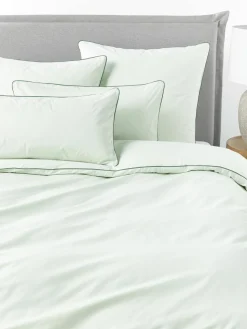 Baumwollperkal-Kopfkissenbezug Daria mit Keder