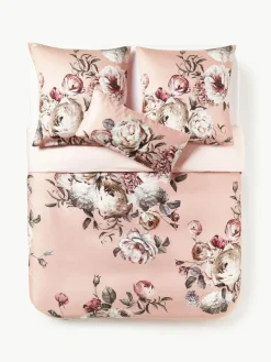 Baumwollsatin-Bettdeckenbezug Blossom