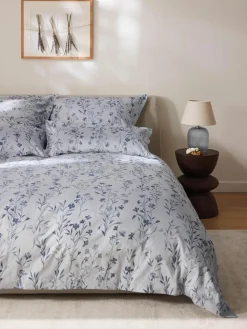 Baumwollsatin-Bettdeckenbezug Hurley mit Jacquard-Muster