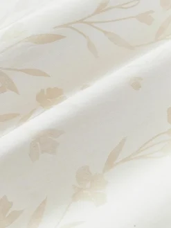 Baumwollsatin-Betttuch Hurley mit Jacquard-Muster