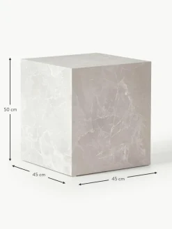 Beistelltisch Lesley in Travertin-Optik