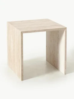 Beistelltische Varu aus Travertin, 2er-Set