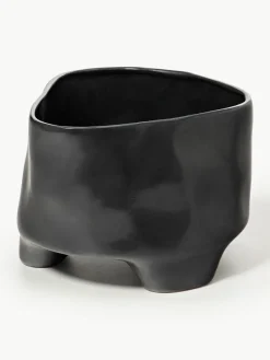 Übertopf Esca aus Steinzeug, H 24 cm