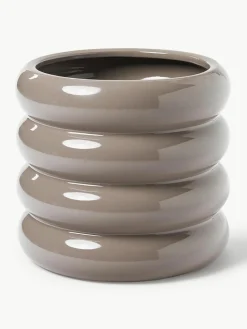 Übertopf Rudi aus Steinzeug, H 30 cm