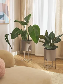 Übertöpfe Mina aus Metall, 2er-Set