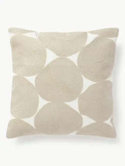 Bestickte Baumwoll-Kissenhülle Bardia